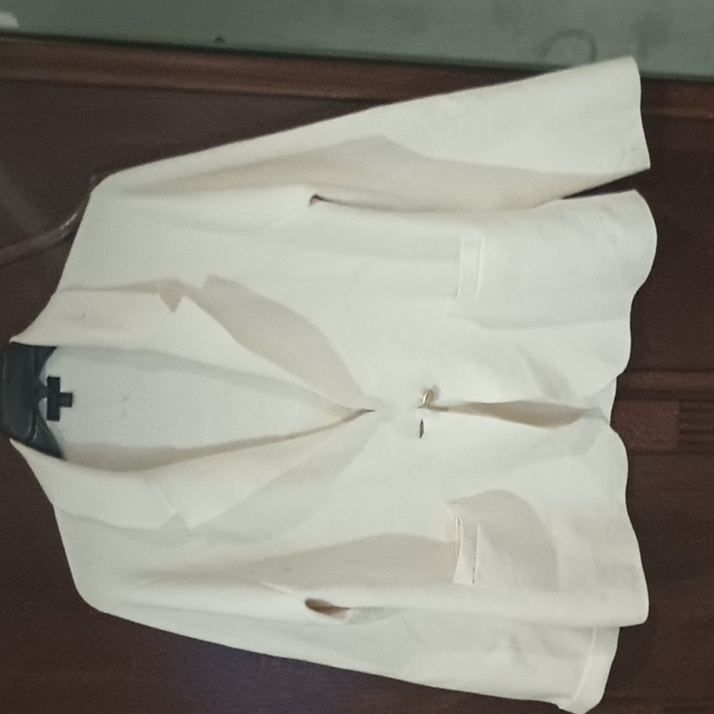 J crew Camille shrunken sweater blazer ivory white - Picture 6 of 6